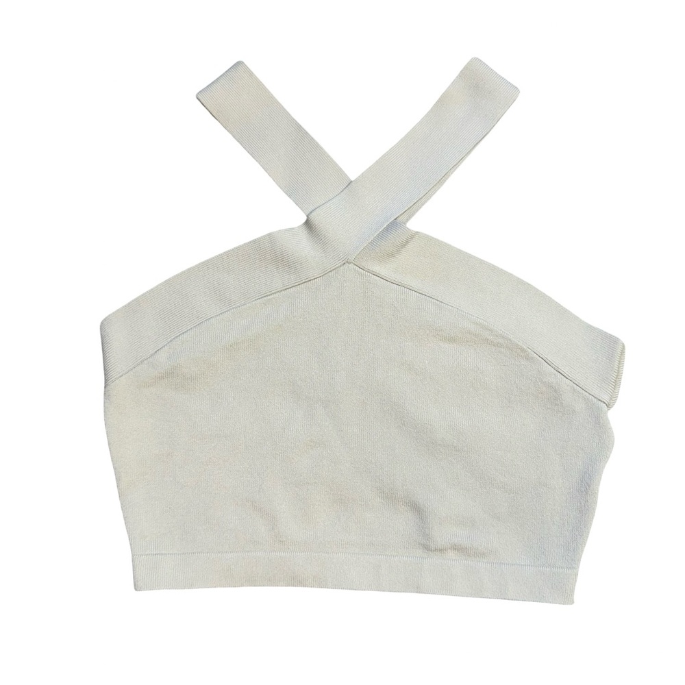 Aritzia Cream Cross-Strap Tank Top - Picture 4 of 8